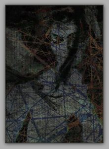 Weiblicher Akt – Mischtechnik Mixed Media Art; Druck auf Alu-Dibond Platte, 50x 80 cm by Asghar Keyhanian